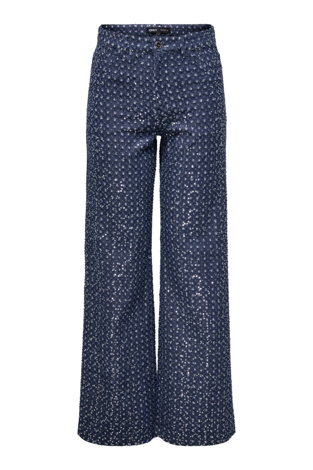 Only - Onlevita Shimmer Pants - 4897058 Dark Blue Denim Bukser 