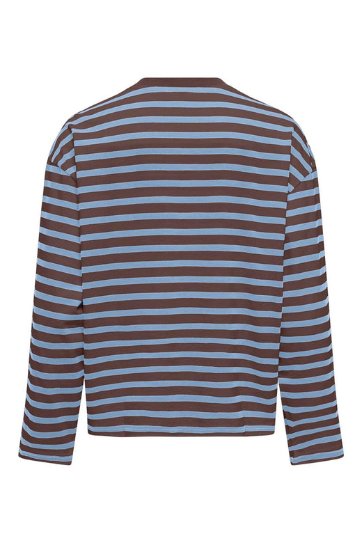 Only - Onlfreja L/S Stripe Top - 5100595 Shopping Bag Chambray Blue (Ida)