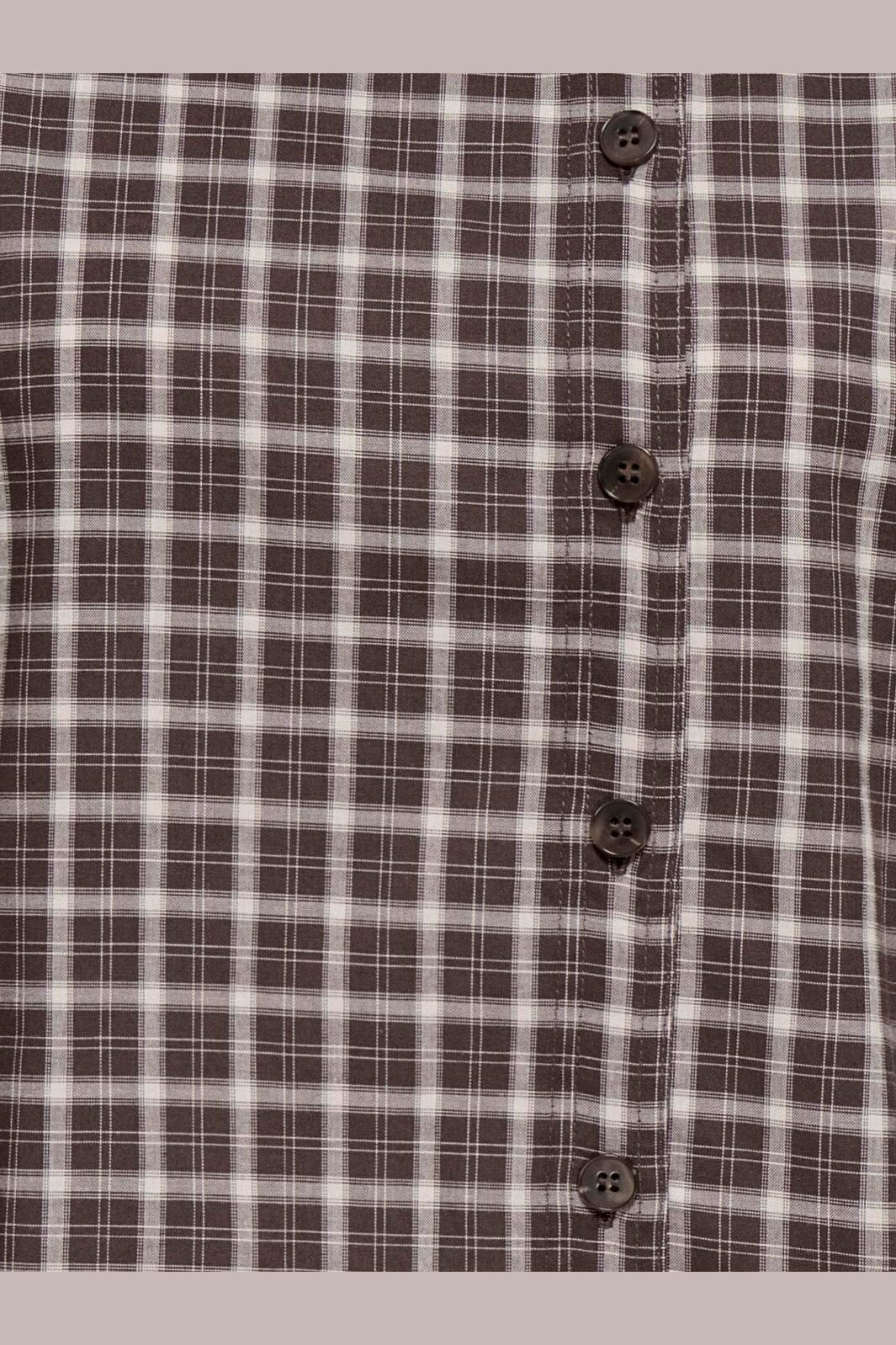 Only - Onlfreya Check High Neck Shirt - 5232775 Malt Ball