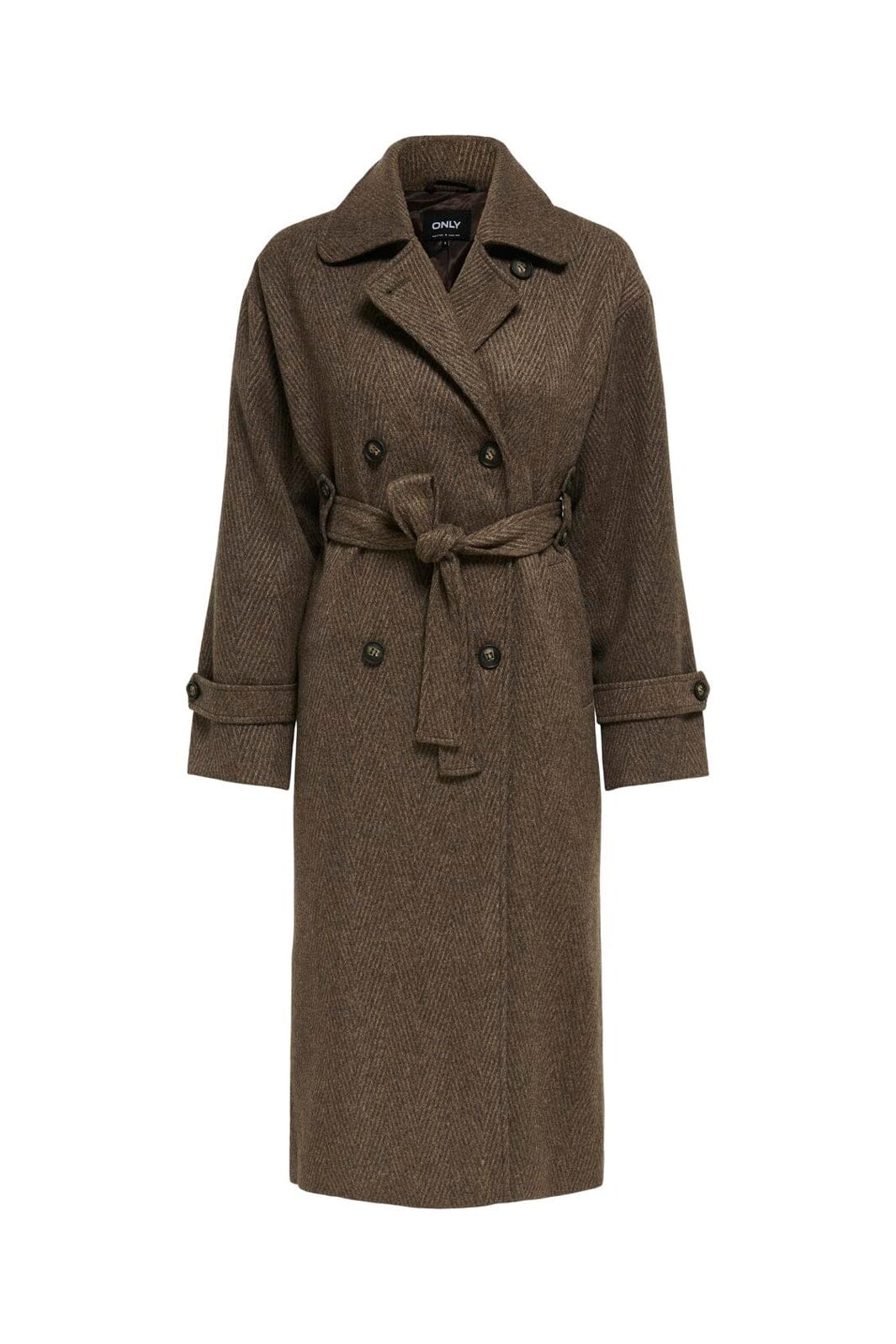 Only - Onlgina Life Coat - 4817765 Seal Brown