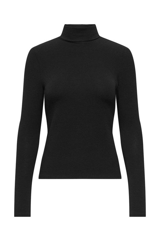 Only - Onlglamour L/S Roll-Neck Top - 5090762 Black