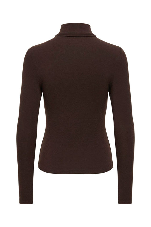 Only - Onlglamour L/S Roll-Neck Top - 5094620 Black Coffee