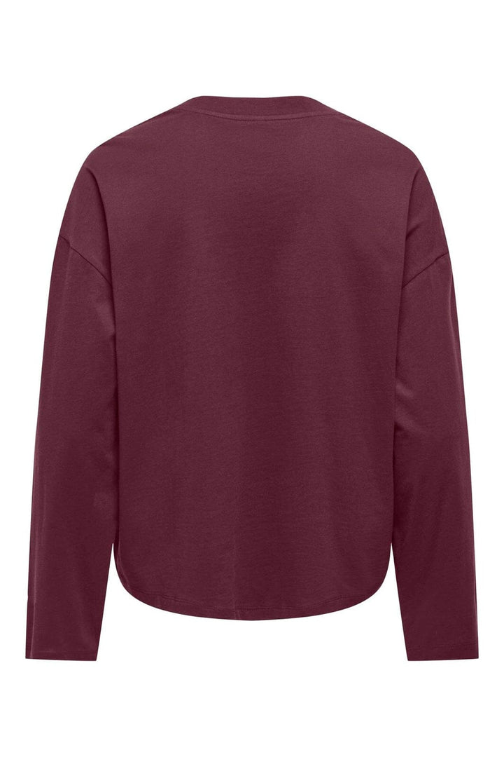 Only - Onlhappy L/S O-Neck Tee - 5102897 Fig