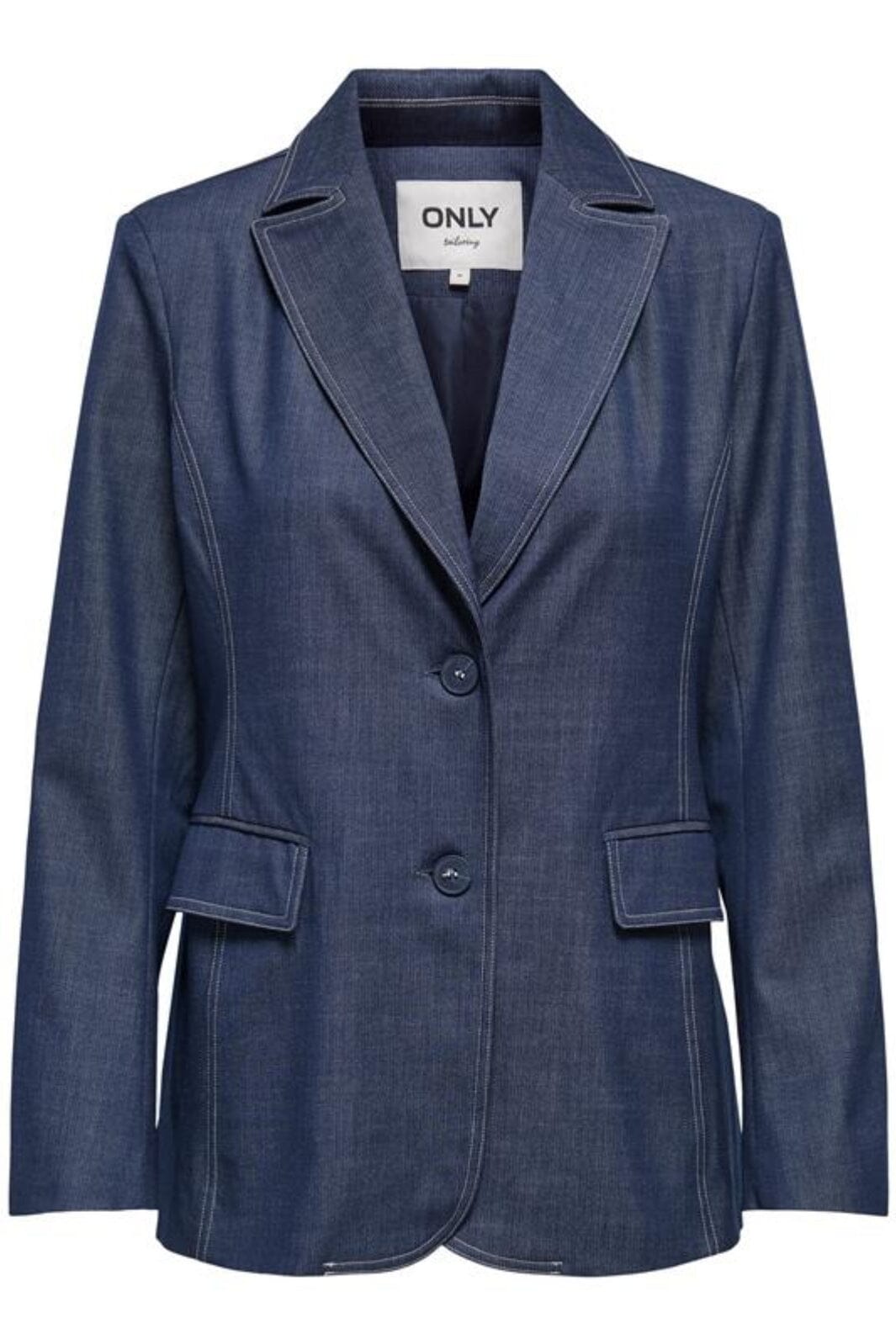 Only - Onljina L/S Stitch Fit Blazer Cc Tlr - 4787475 Naval Academy W. Contrast Stitch Blazere 