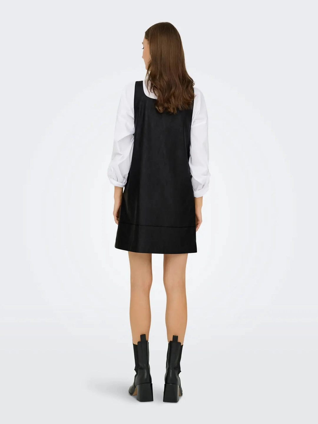 Only - Onljosie Faux Leather Dress Cc - 4775725 Black Kjoler 