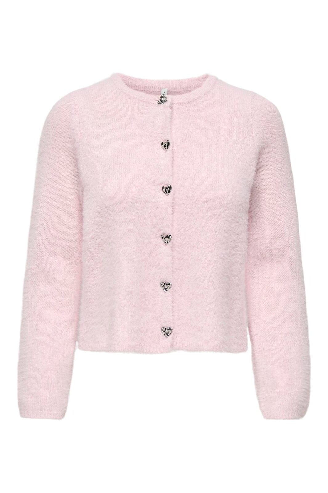 Only - Onlkerry Ls Button Cardigan Cc Knt - 5059034 Pale Lilac Silver Heart Button
