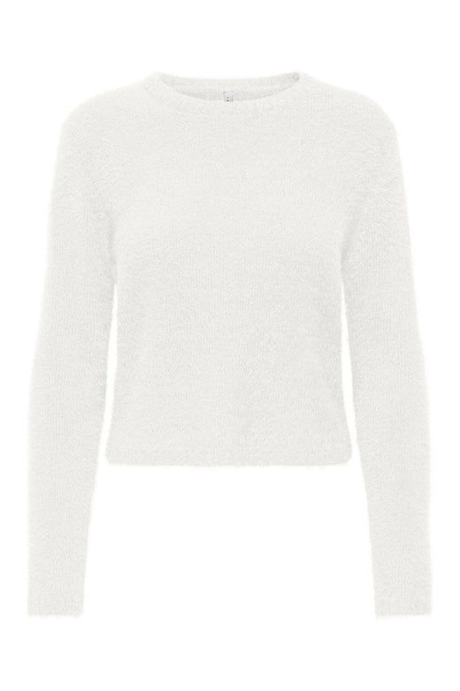 Only - Onlkerry Piumo Ls O-Neck Cc Knt - 5100868 Cloud Dancer