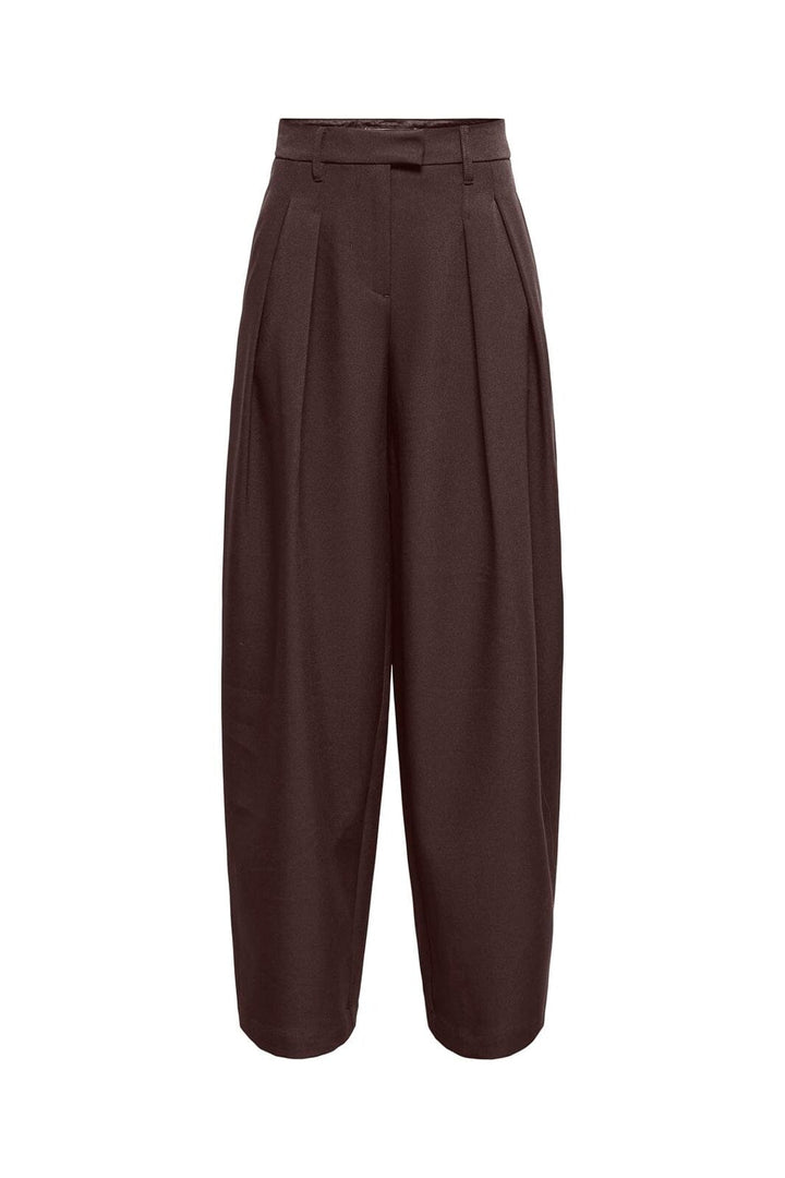 Only - Onlkirsy Pleat Barrel Pant Tlr - 5183755 Coffee Bean