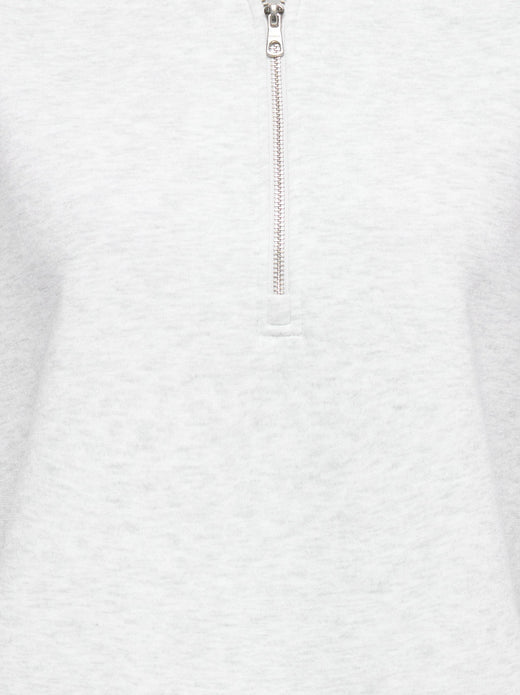 Only - Onllesure L/S Half Zip Rs Swt - 5117441 Light Grey Melange Sweatshirts 