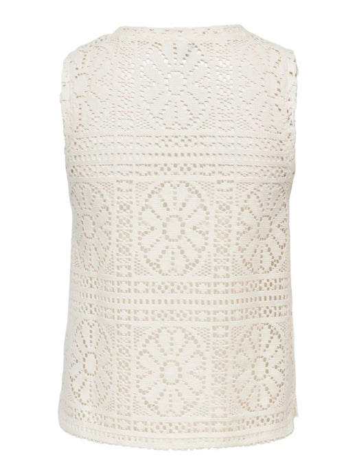 Only - Onllian Lace Tank Top - 4990765 Birch Toppe 