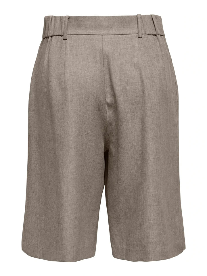 Only - Onllinda Mel Long Shorts Tlr - 5090952 Major Brown W Melange Shorts 