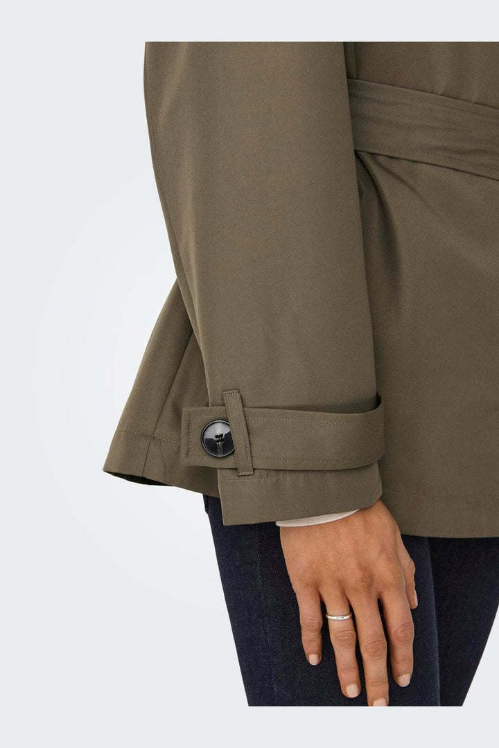 Only - Onlline Short Trenchcoat - 4441040 Walnut