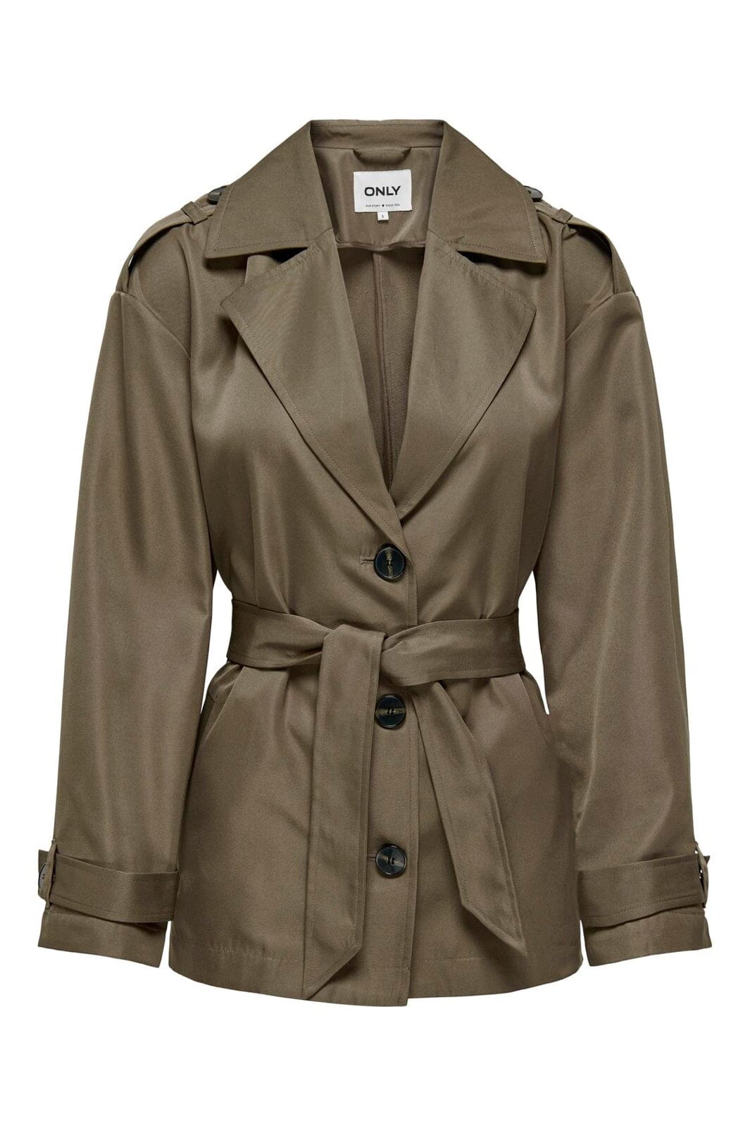 Only - Onlline Short Trenchcoat - 4441040 Walnut
