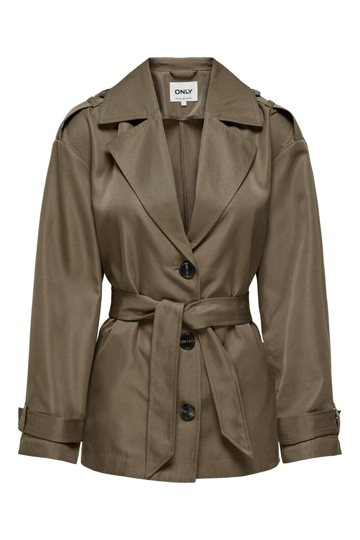 Only - Onlline Short Trenchcoat - 4441040 Walnut