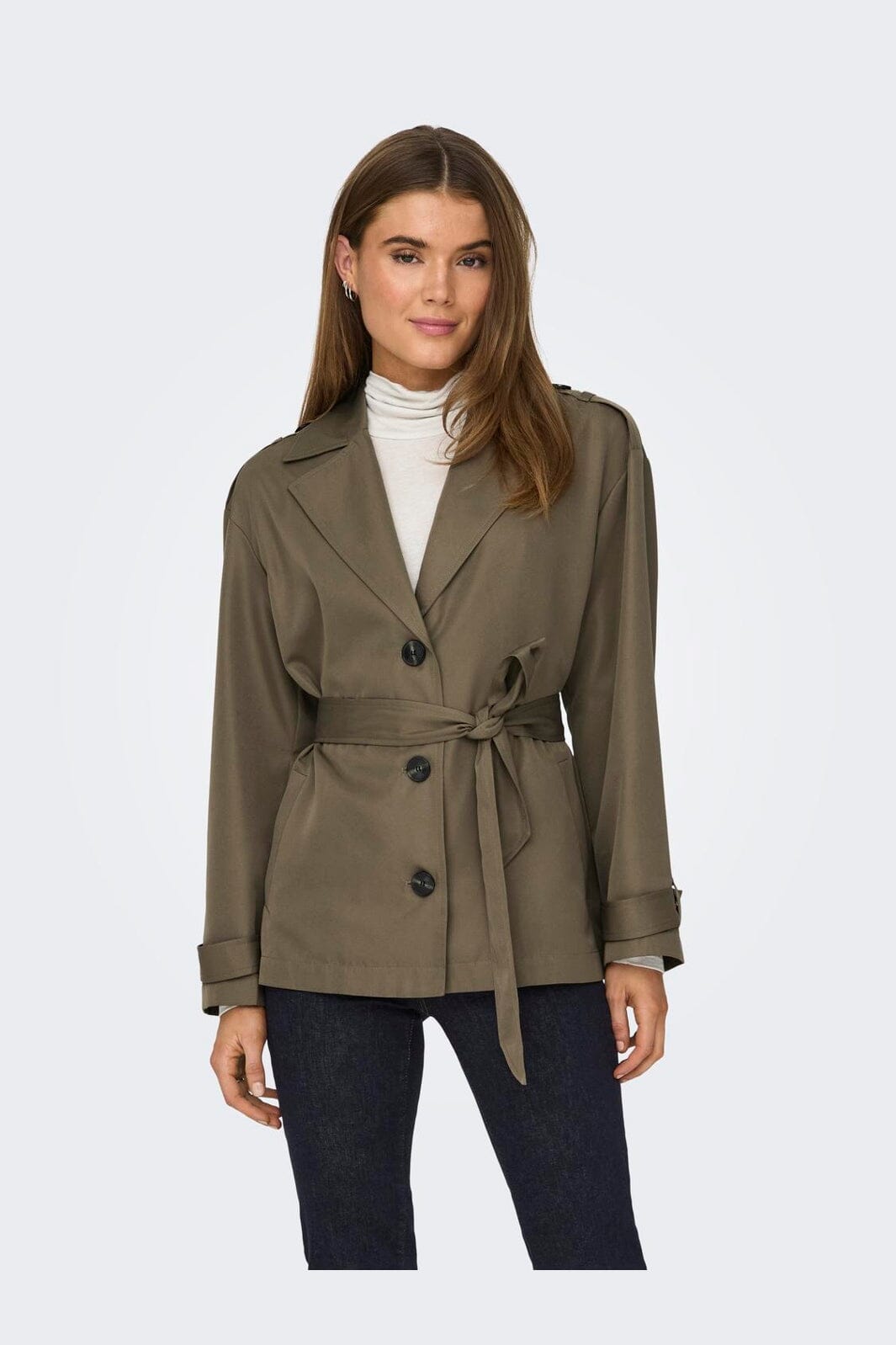Only - Onlline Short Trenchcoat - 4441040 Walnut
