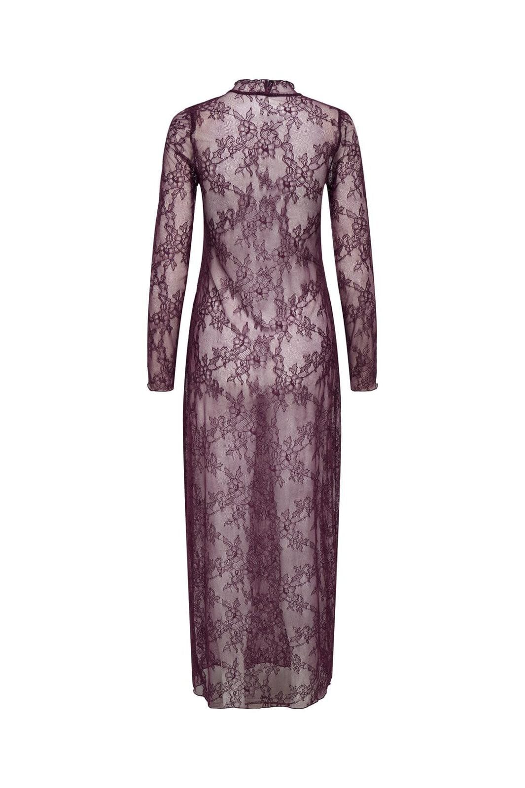 Only - Onllulu L/S Lace Dress - 4887101 Winetasting