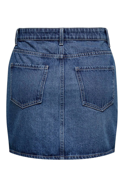 Only - Onlmatilda Short Skirt Pim Moch - 4797718 Medium Blue Denim