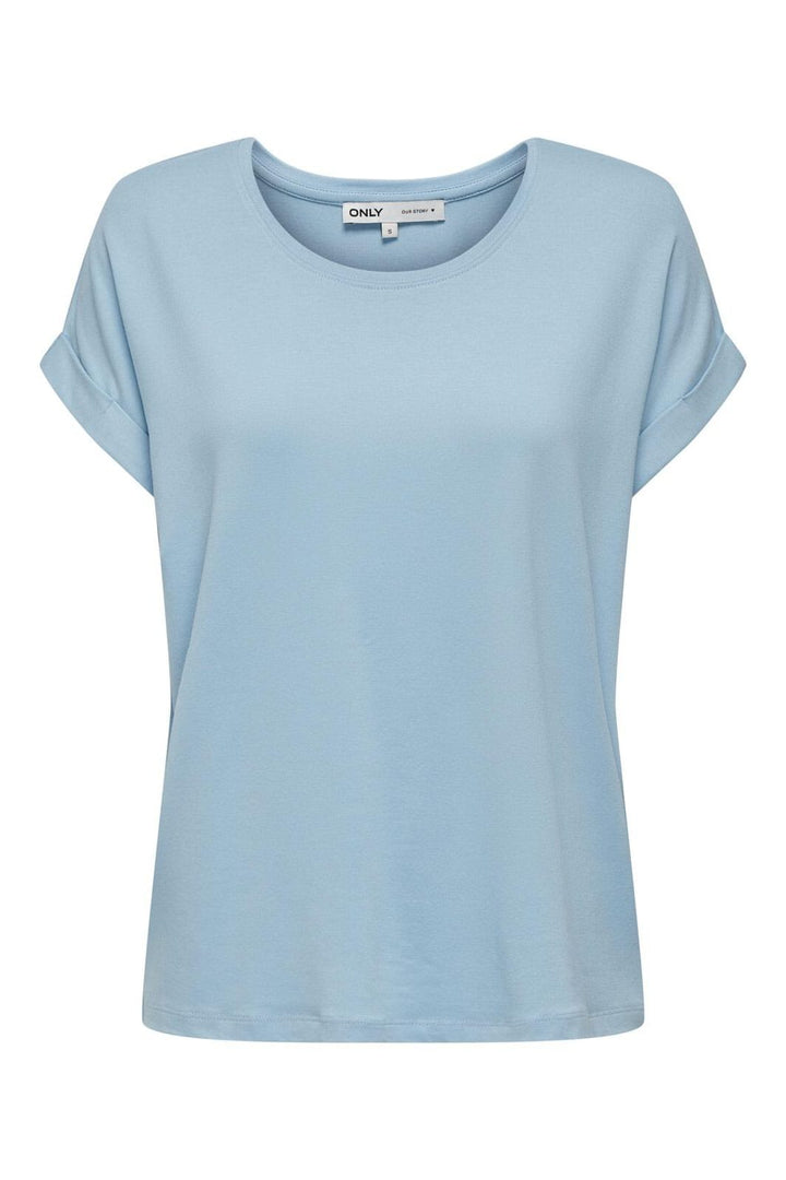 Only - Onlmoster S/S O-Neck Top - 4447962 Clear Sky