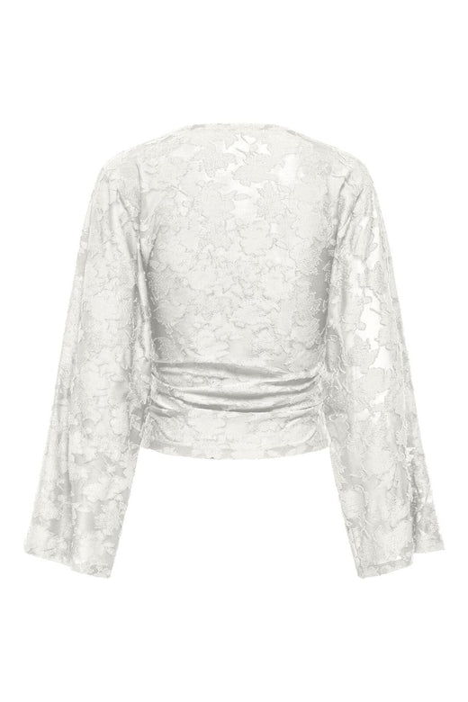Only - Onlnadia L/S Ruching Top - 5170652 Cloud Dancer