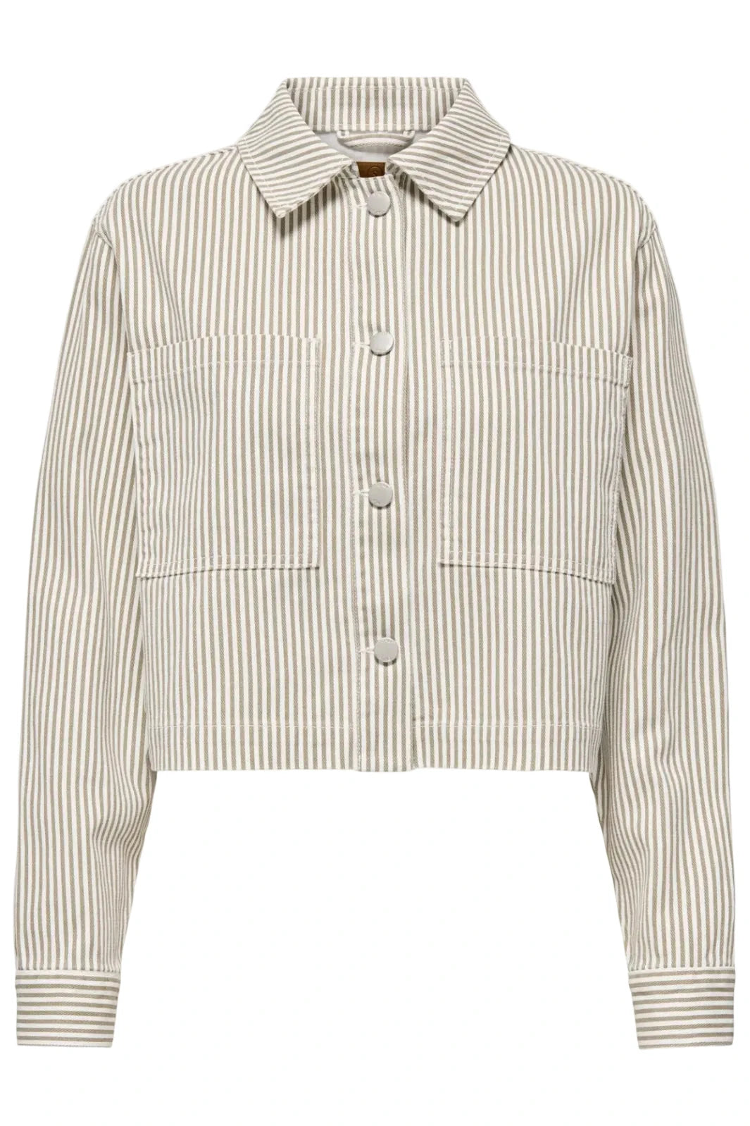 Only - Onlnaomi Stripe Jacket - 4907785 Winter Twig White Jakker 