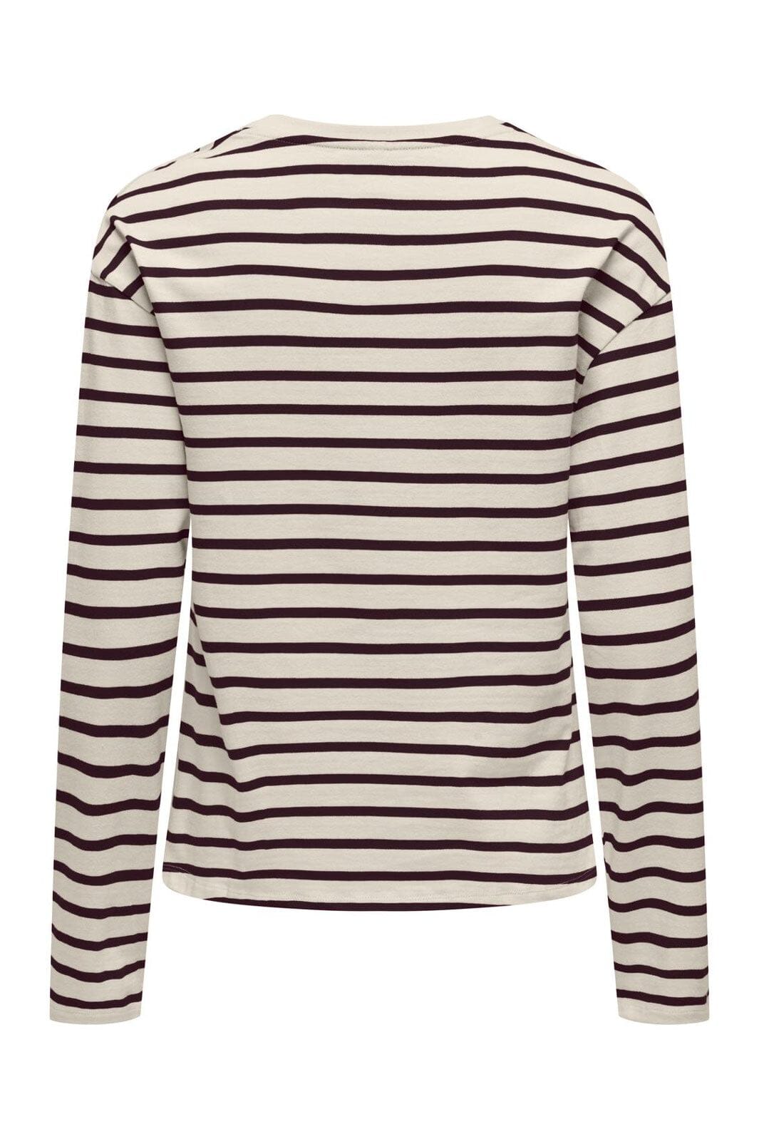 Only - Onlnew Soph Life L/S O-Neck Top Box - 4935411 Birch Winetasting