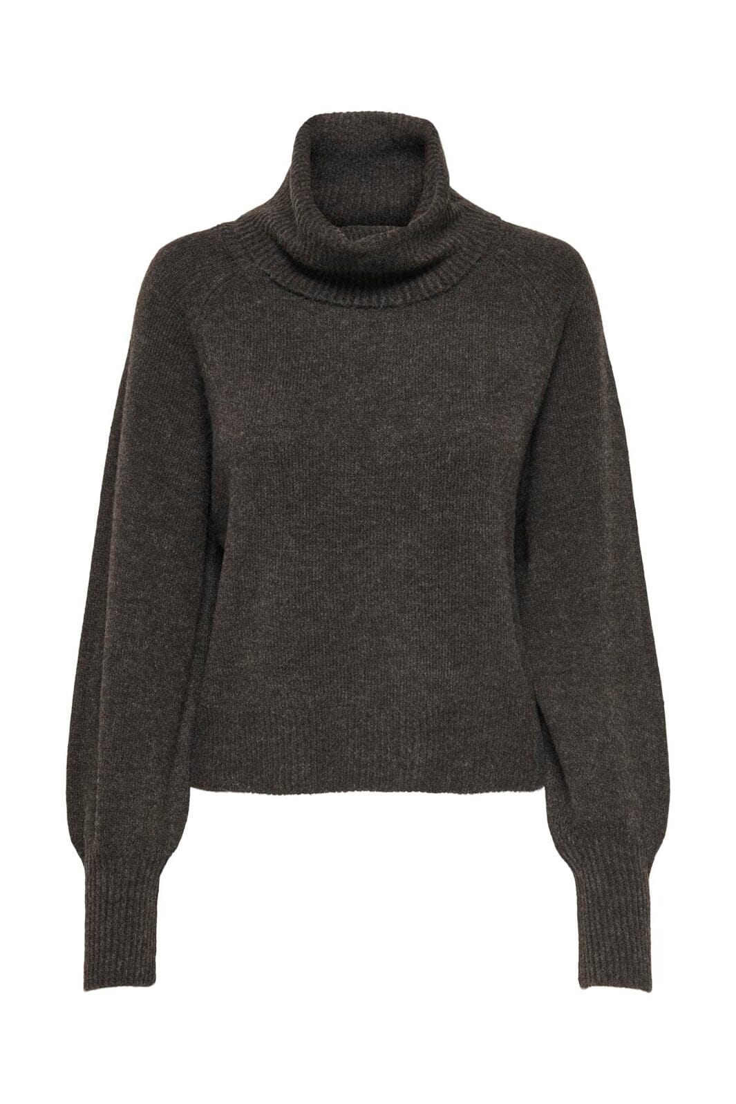 Only - Onlolivia Ls Roll Neck Cc Knt - 5091711 Mole Melange