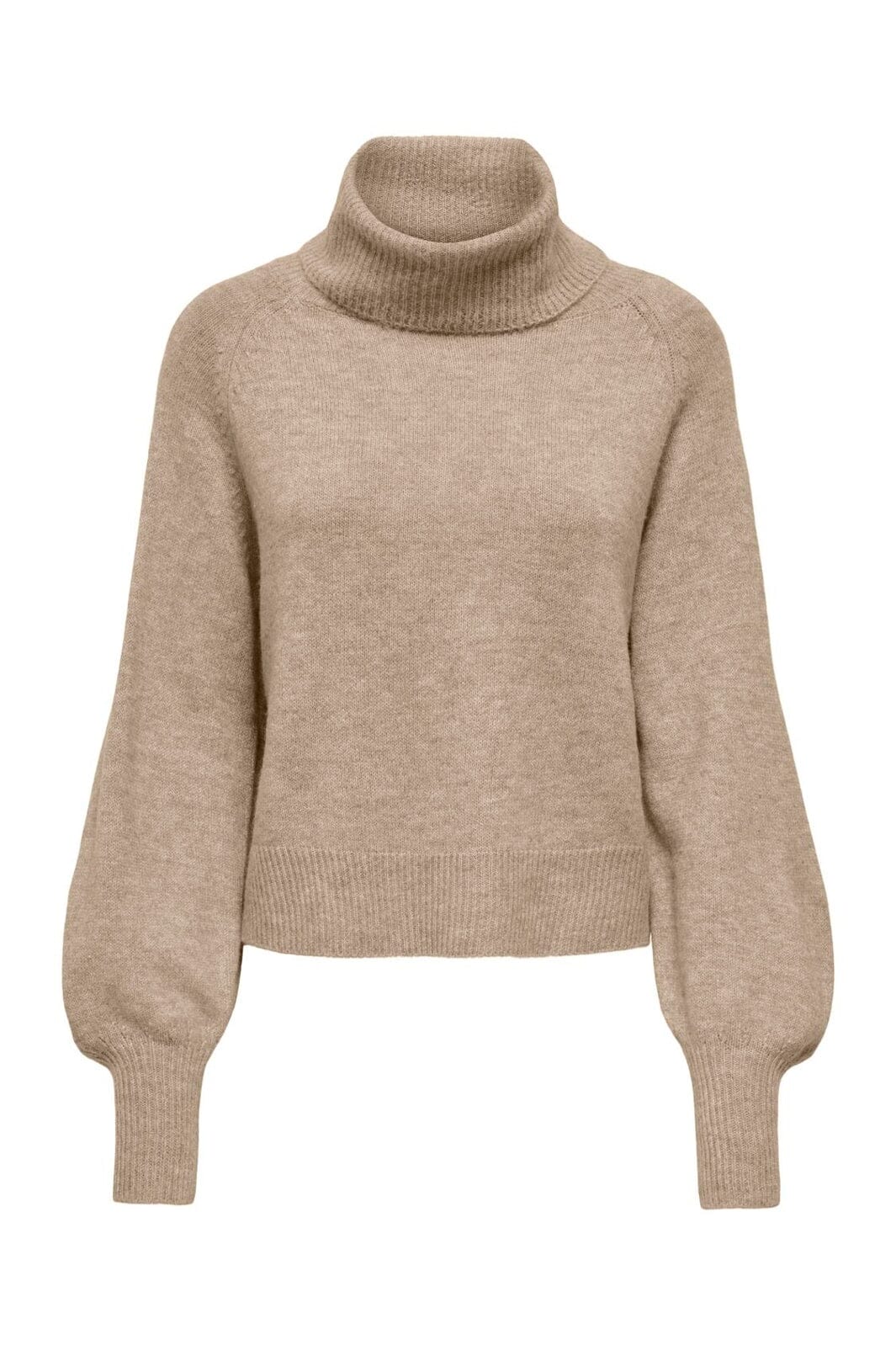 Only - Onlolivia Ls Roll Neck Cc Knt - 5101149 Humus Melange