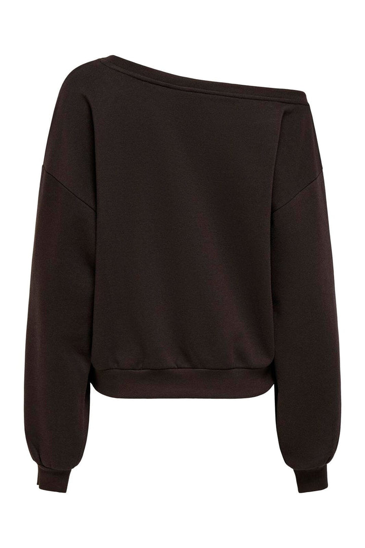 Only - Onlrhina L/S One Shoulder Swt - 5084983 Chocolate Torte