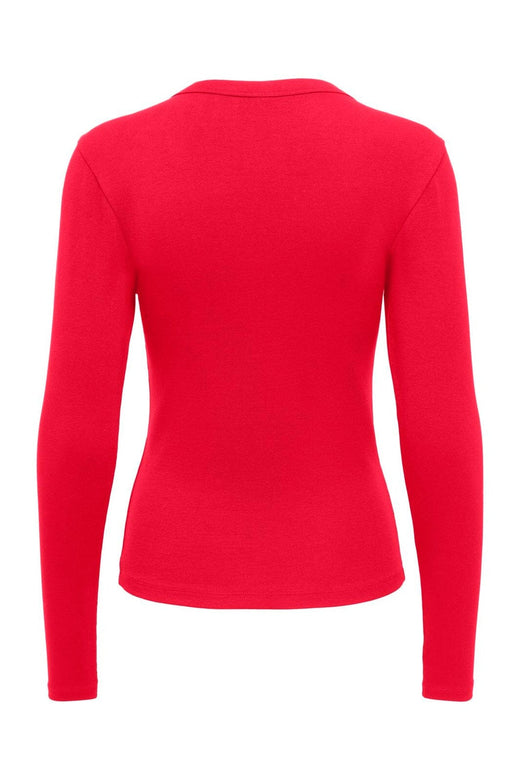 Only - Onlriley L/S V Neck Top - 5264576 Lollipop
