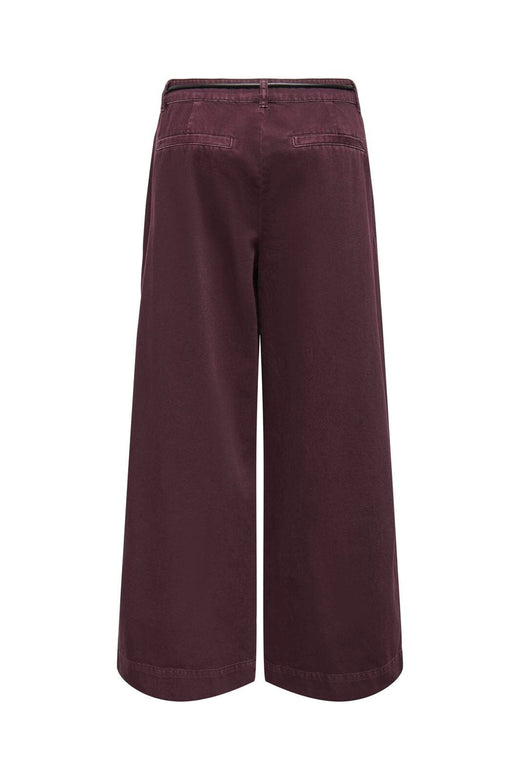 Only - Onlsilla Lw Belt Baggy Wide Pant Cc - 5044821 Fudge