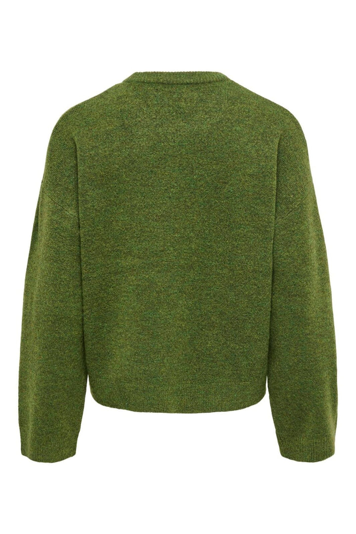 Only - Onlsimoni L/S O-Neck Pullover Knt - 5112889 Forest Night Melange
