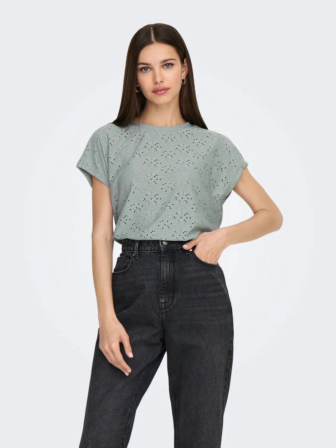 Only - Onlsmilla Life S/S Top - 4732133 Abyss T-shirts 