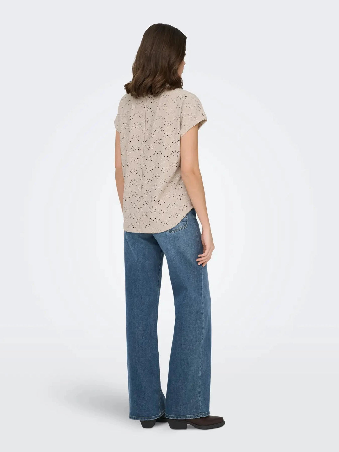 Only - Onlsmilla Life S/S Top - 4991258 Chateau Gray T-shirts 