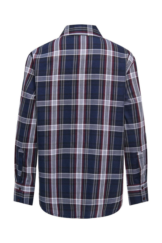 Only - Onlsurani L/S Check Emb Shirt - 5080451 Navy Blazer Red Notes