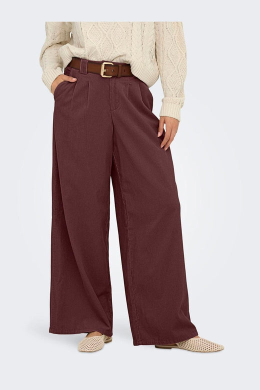 Only - Onlsvea-Nessa Cord Wide Pant Cc Tlr - 5120823 Decadent Chocolate