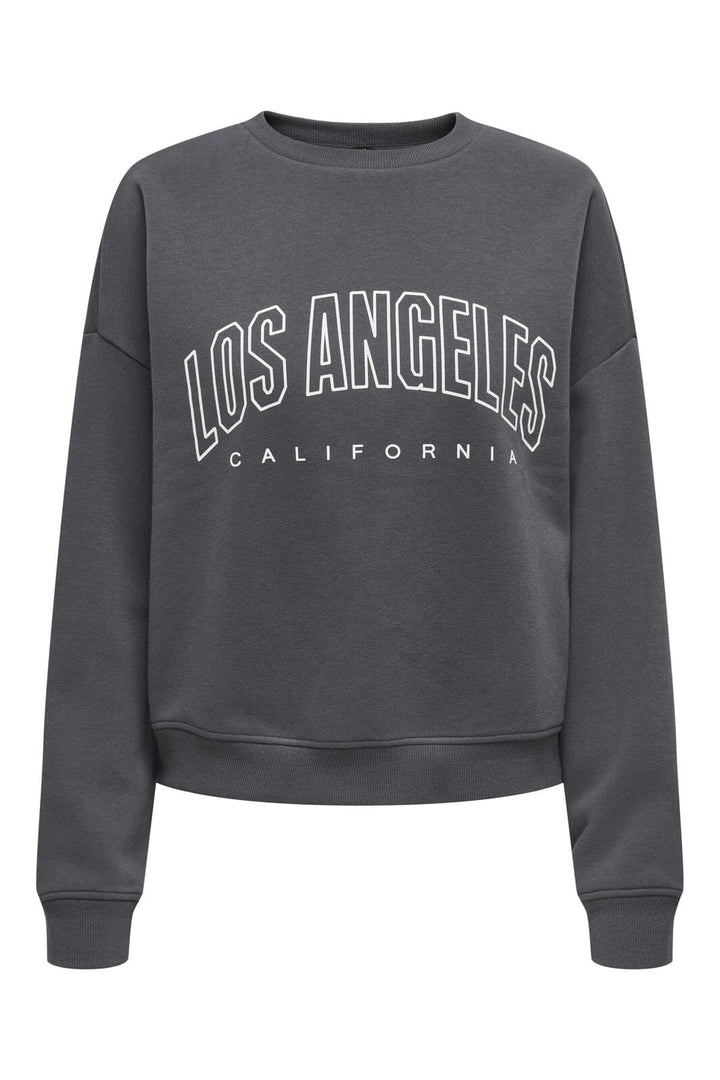 Only - Onlsweat Life L/S Crew O.Size State - 3850180 Ombre Blue Los Angeles - California