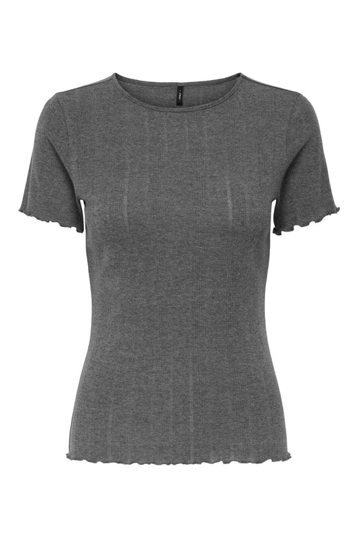 Only - Onltenna S/S Top - 4910558 Dark Grey Melange