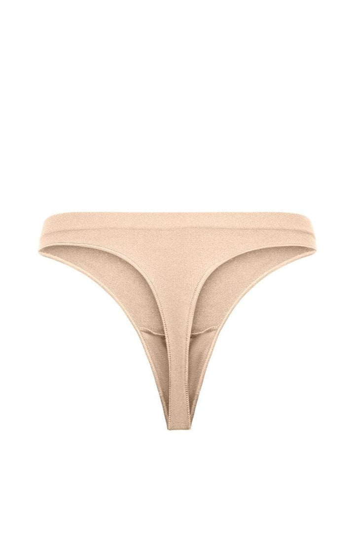 Only - Onlvicky Rib Seamless Thong Acc - 4792326 Peach Taffy