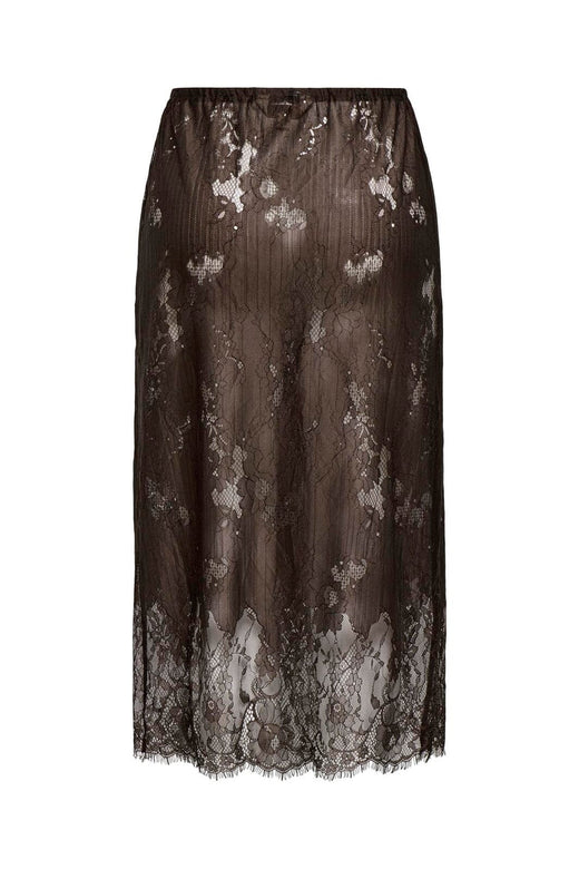 Only - Onlwille Lace Skirt - 5163078 Coffee Bean