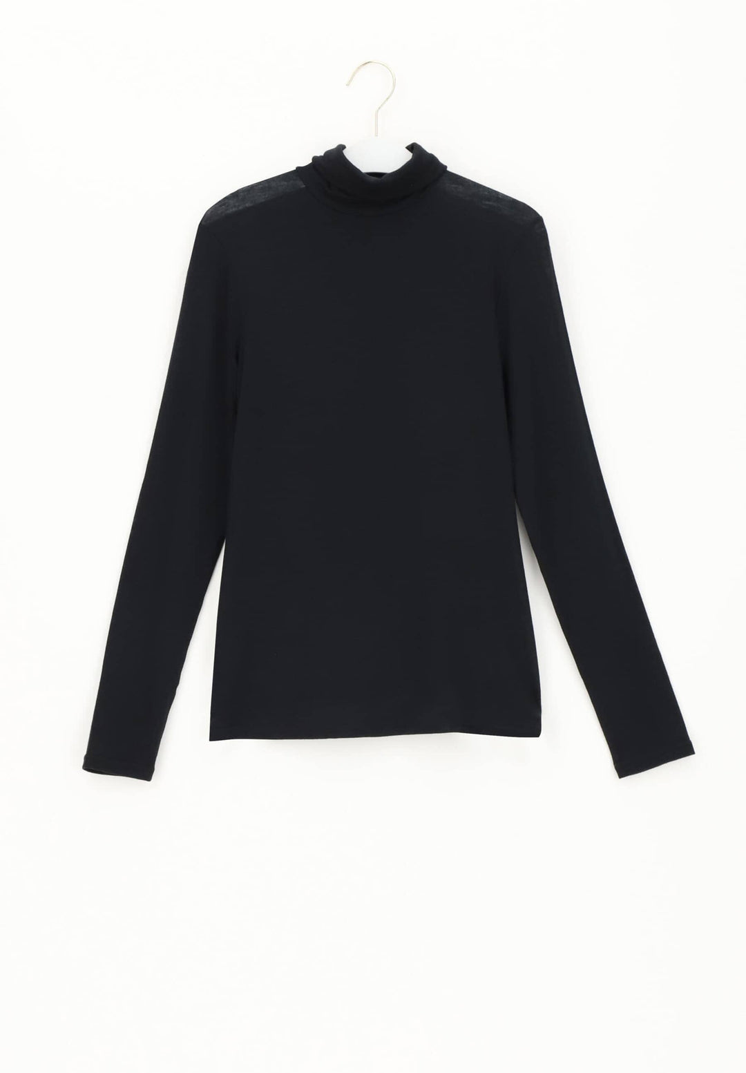 Oroblu - Oroblu Perfect Line Cashmere Turtleneck Top Vobt67057 - Black Bluser 