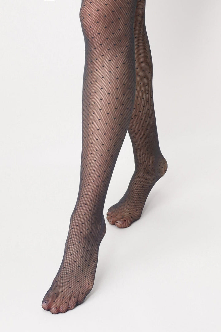 Oroblu - Oroblu Plumetis Tights 30 Tights Vobc01693 - Black Strømpebukser 
