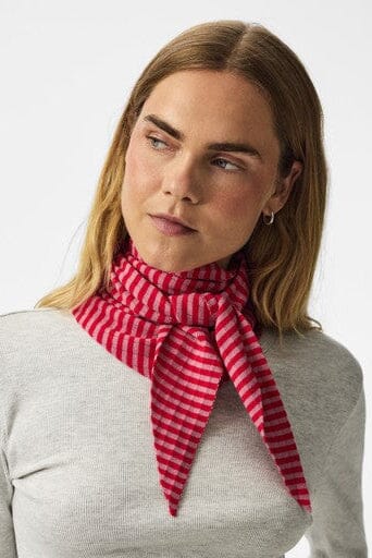 Pieces - Pcalberte Triange Scarf - 5073885 Sea Pink Flame Scarlet Tørklæder 