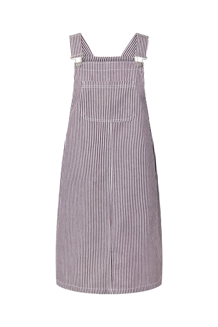 Pieces - Pcallo Dungaree Dress Fsy - 5105503 Winetasting Cloud Dancer