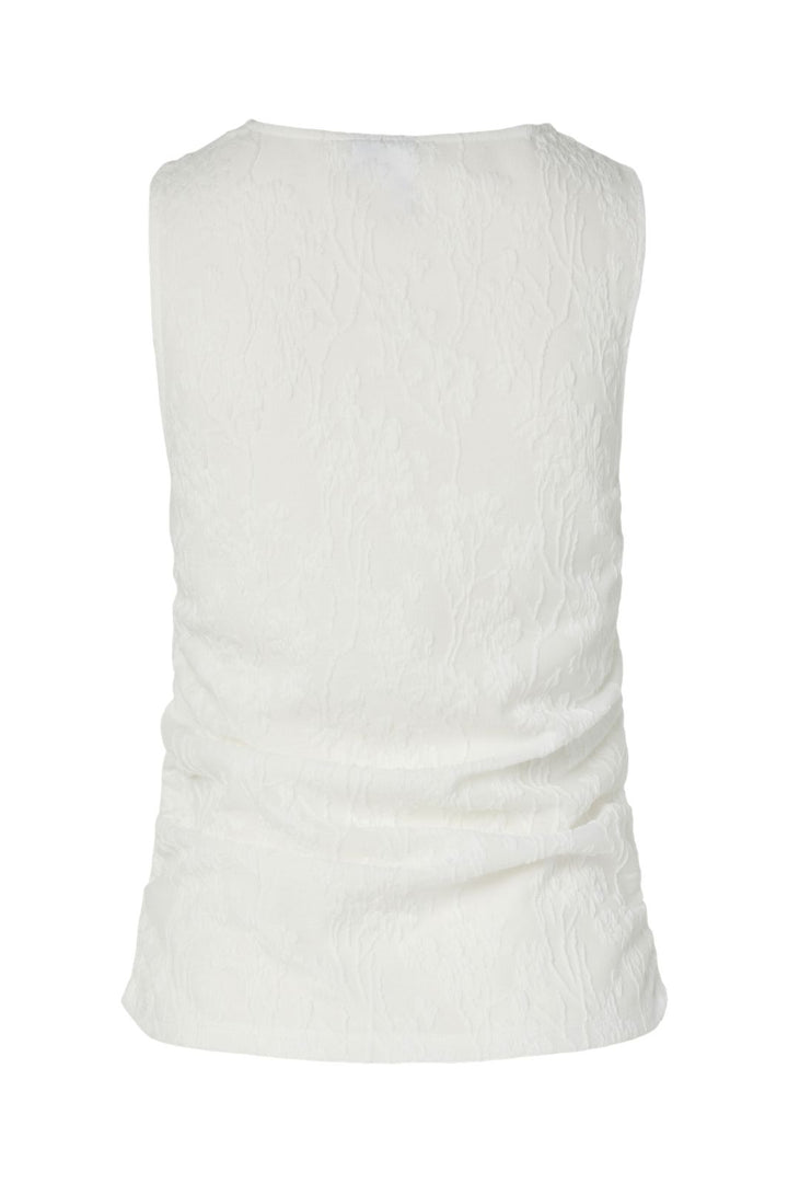 Pieces - Pcallo Sl O-Neck Top Pp - 5052190 Cloud Dancer