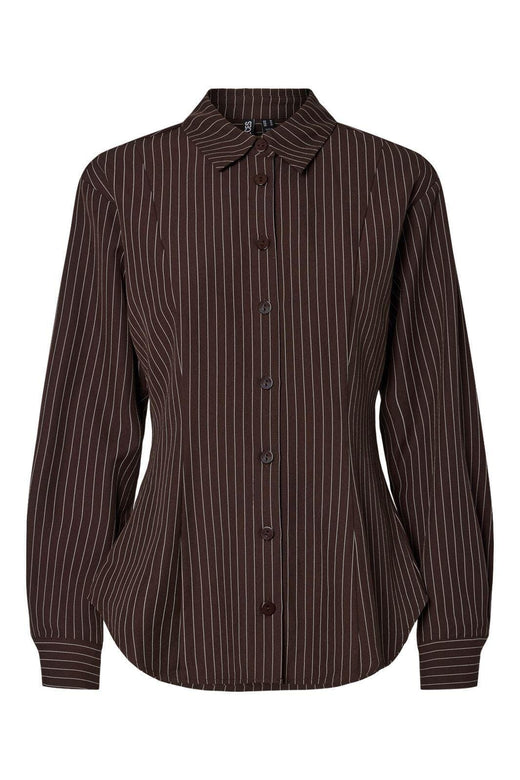 Pieces - Pcanja Ls Fitted Shirt - 5078695 Delicioso Pinstripe Skjorter 