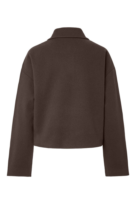 Pieces - Pcaya Short Coat - 5102307 Hot Fudge