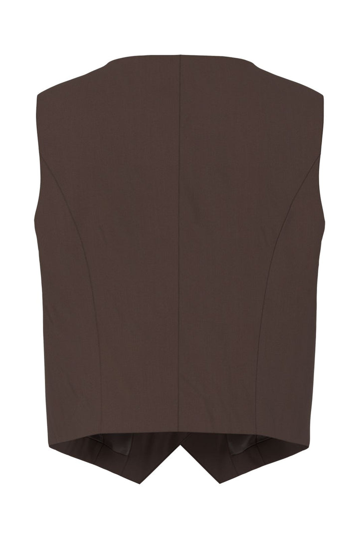 Pieces - Pcbosella Vest - 5052249 Hot Fudge