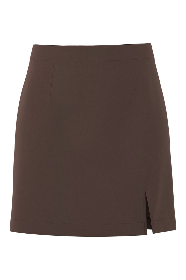 Pieces - Pcbozzy Slit Skirt - 5101986 Hot Fudge