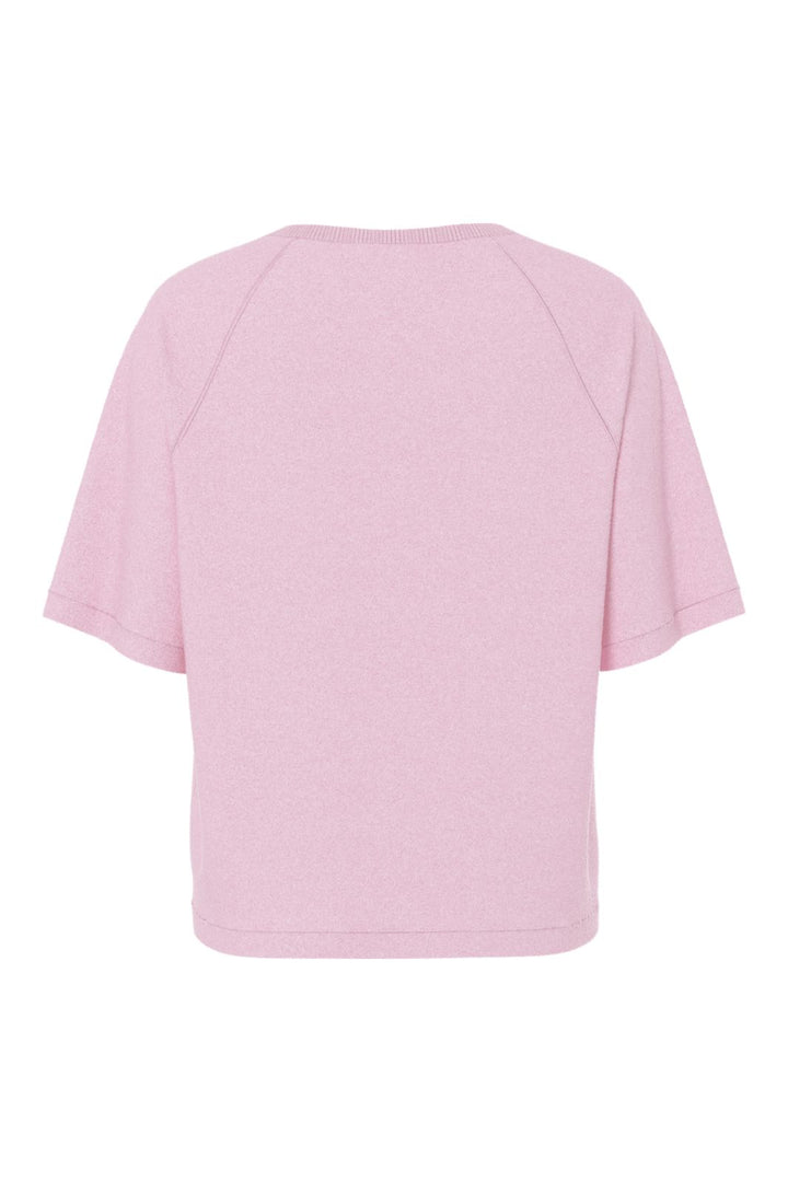 Pieces - Pcbree Ss O-Neck Knit Cardigan - 4940935 Roseate Spoonbill Melange