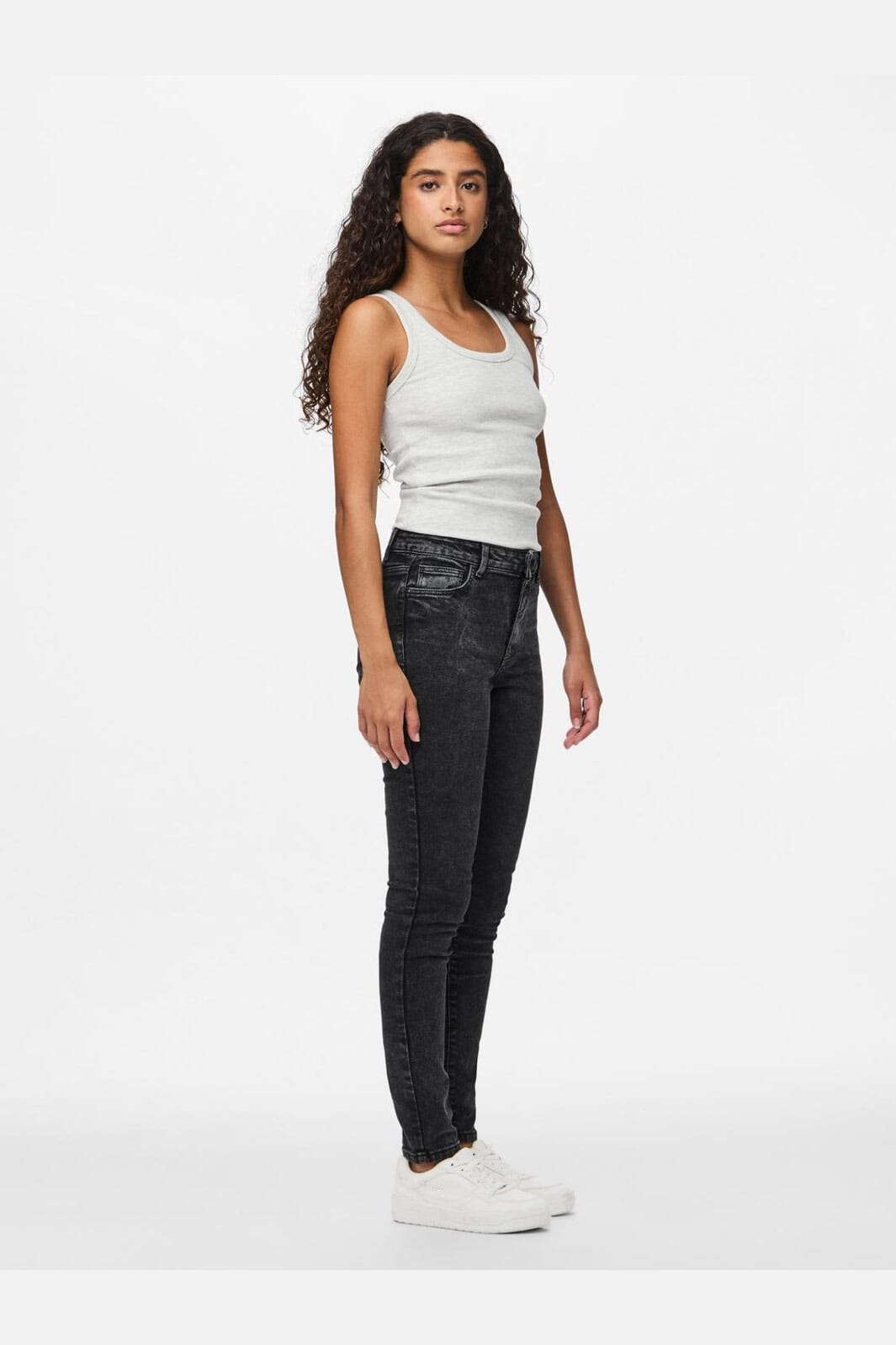 Pieces - Pcdana Skinny Jeans Dg202 - 4591480 Dark Grey Denim